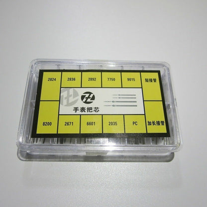 Multi size watch winding stems, compatible with 2824, 2836, 2892 movements for precise repair.