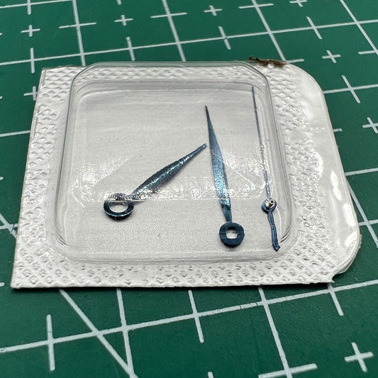 Blue baking finish watch hands for ETA 2892 2824 2836 movement, wholesale lot, precision timing parts.