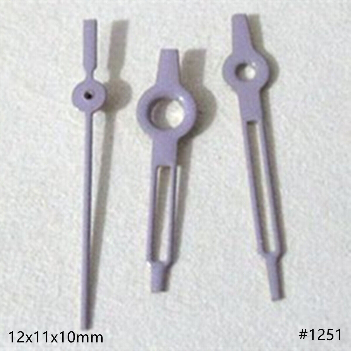 Aiguilles de montre creuses peintes en violet de 12 mm pour Miyota 2035 2115 2105 2305