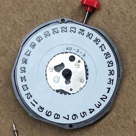 Quartz Movement Miyota 2415 3 Hands White Disk Wheel Date At 3 Movement