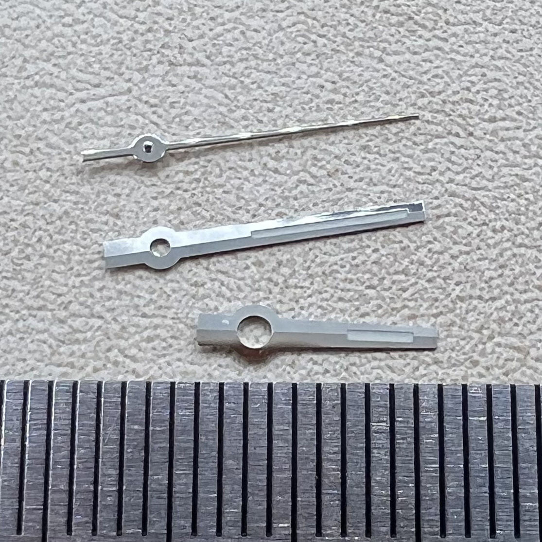 2 Sets Pack Miyota 8285 Modifizierte Dayjust Zeiger Grün Leuchtend Silberkante