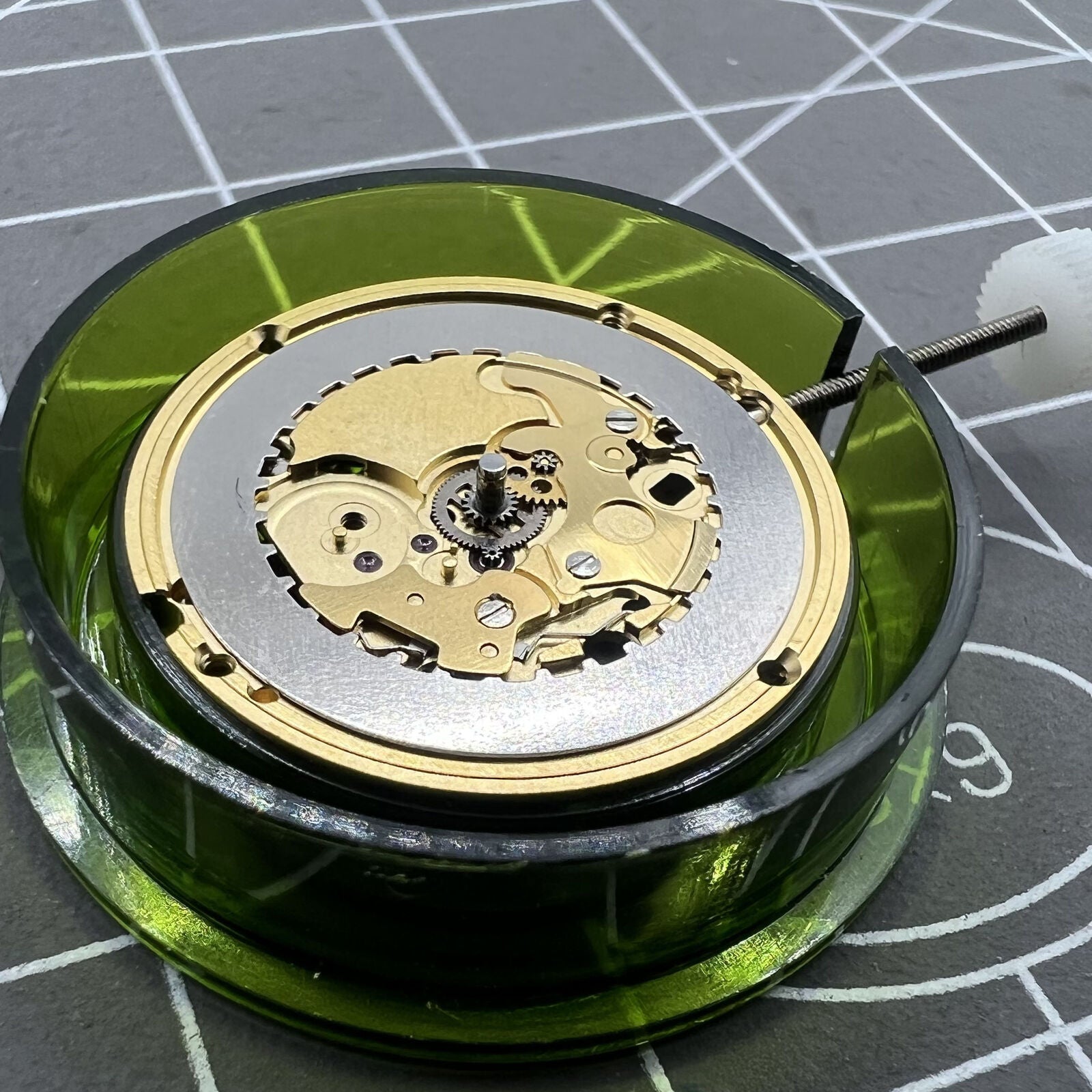 ETA 256.111 quartz watch movement by ETA, V8 replacement without dial for watch repair.