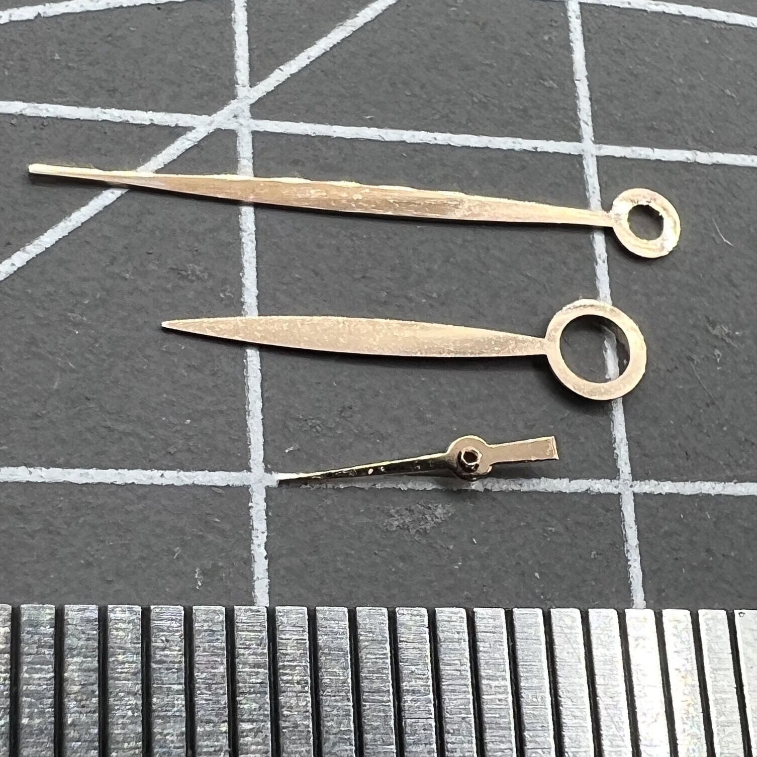 Luminox-style no lume watch hands for ST3600, ST3620, ETA6497, ETA6498 movements.