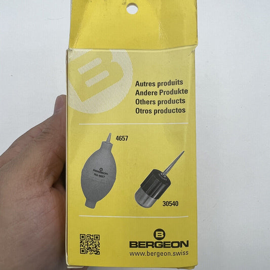 Bergeon 5733 rubber dust blower for cleaning watches and delicate watchmaker tools.
