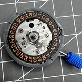 Seiko NH34 Automatic Mechanical GMT Movement Hacking Seconds Orange Font