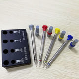 0.6-1.5mm Size Watch Hand Fitting Tools Set of 4 with Base Watch Repair Tool
