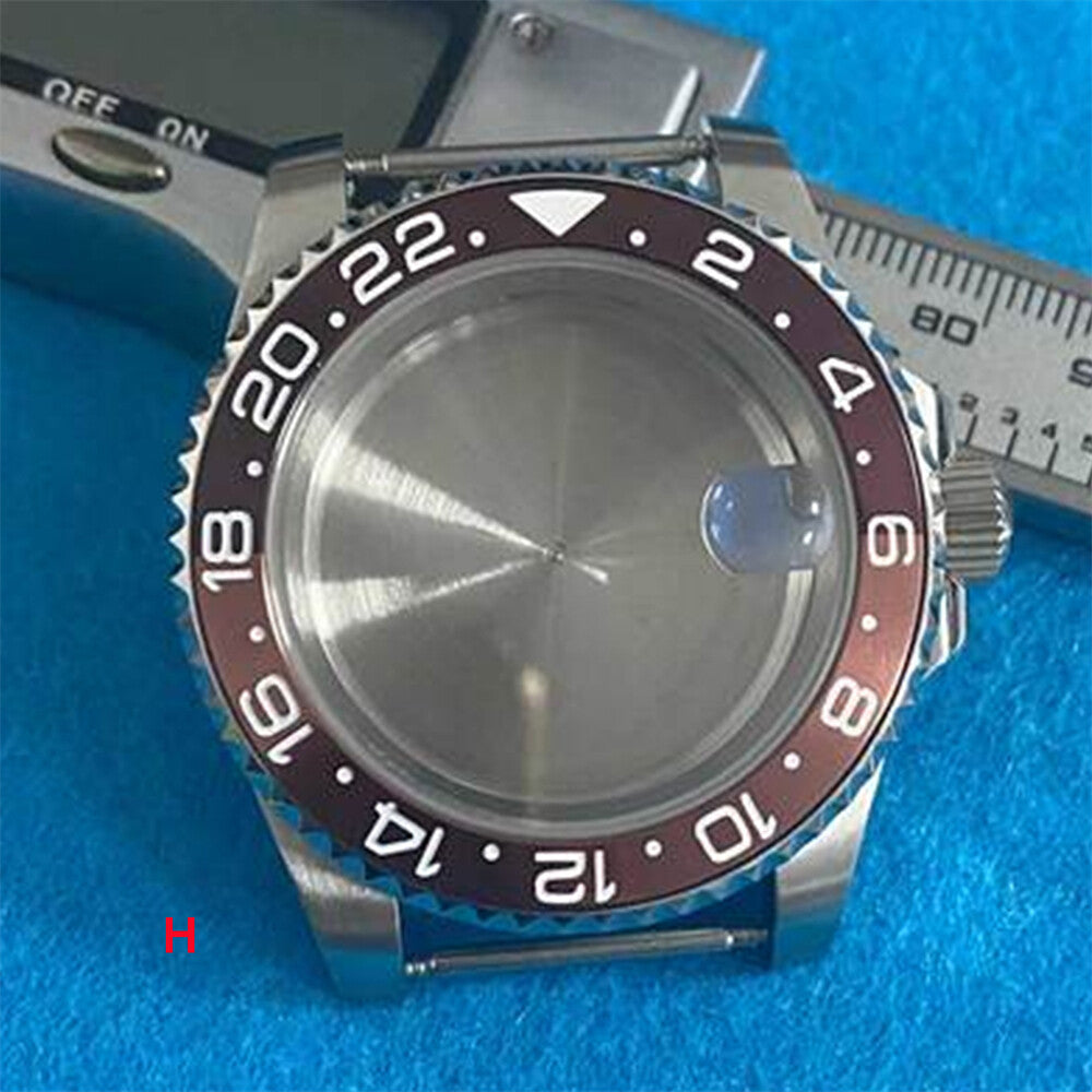 Boîtier de montre en acier inoxydable 316L avec verre saphir grossissant de 40 mm pour mouvement NH35 