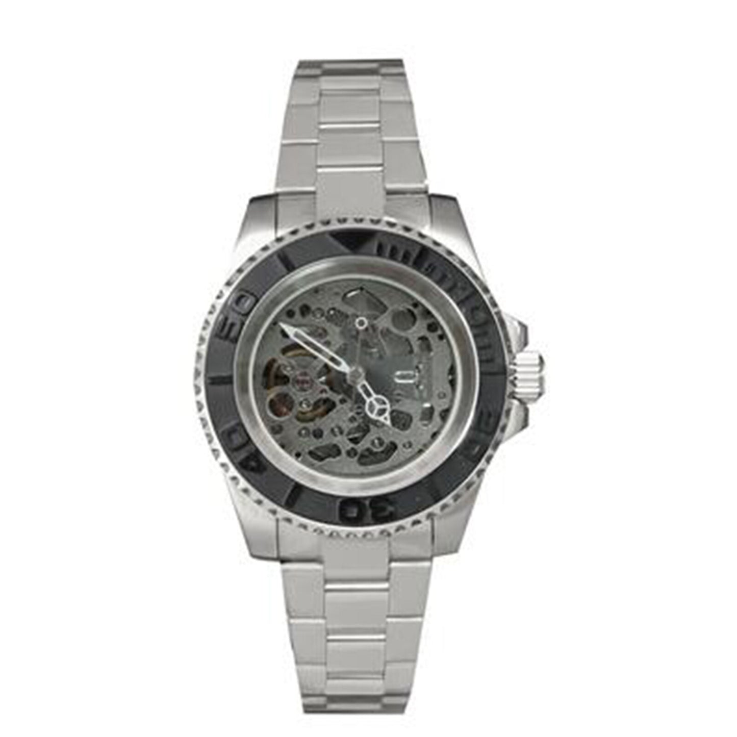 NH70 40mm Stainless Steel Watch Case Sapphire Glass Hollow Dial Luminous Hands