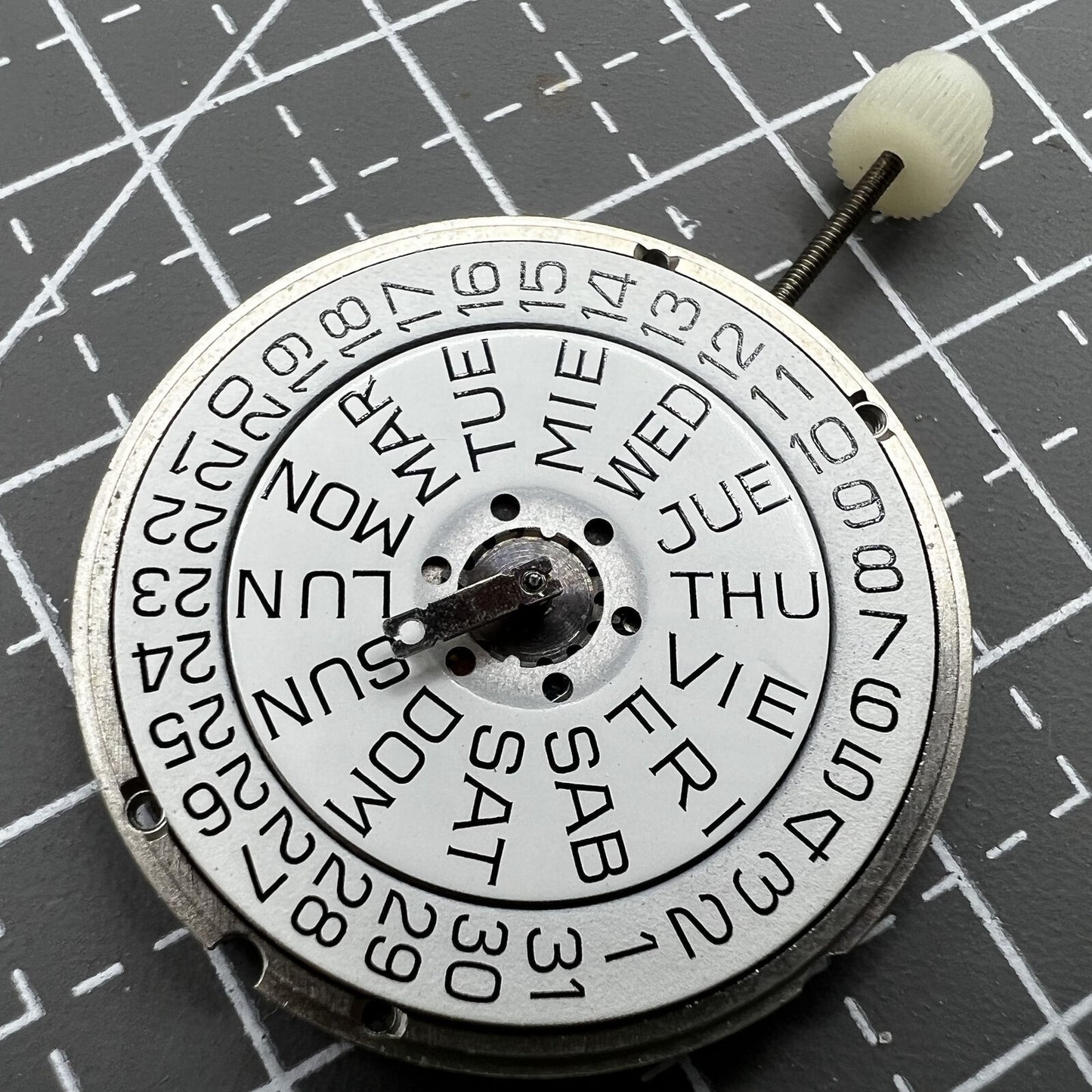 ETA 955.122 Quartz Movement Double Calendar 3 Hands Movement