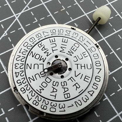 ETA 955.122 Quartz Movement Double Calendar 3 Hands Movement