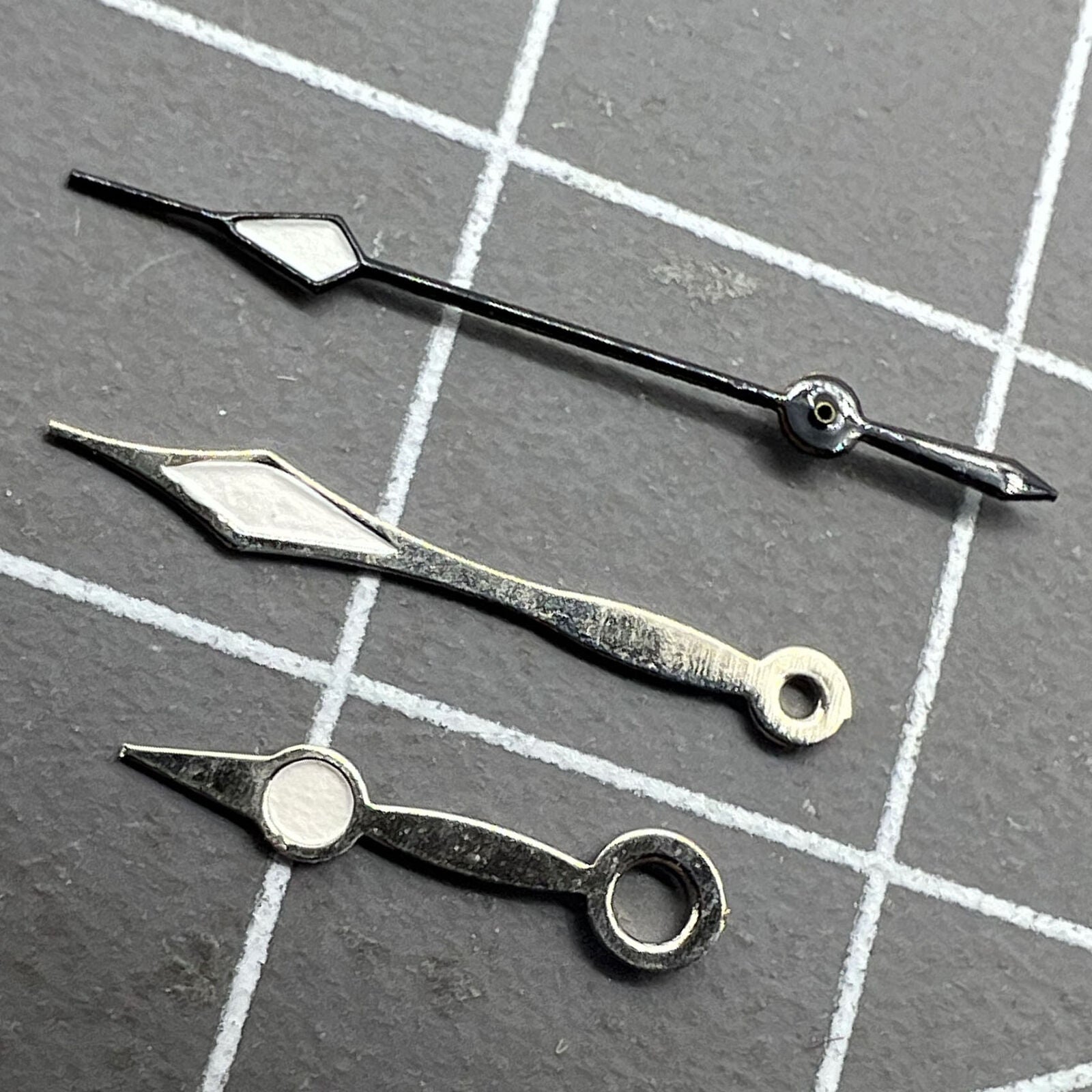 LUME black second hand for Miyota 2035 quartz watch movement, precise replacement by LUME.