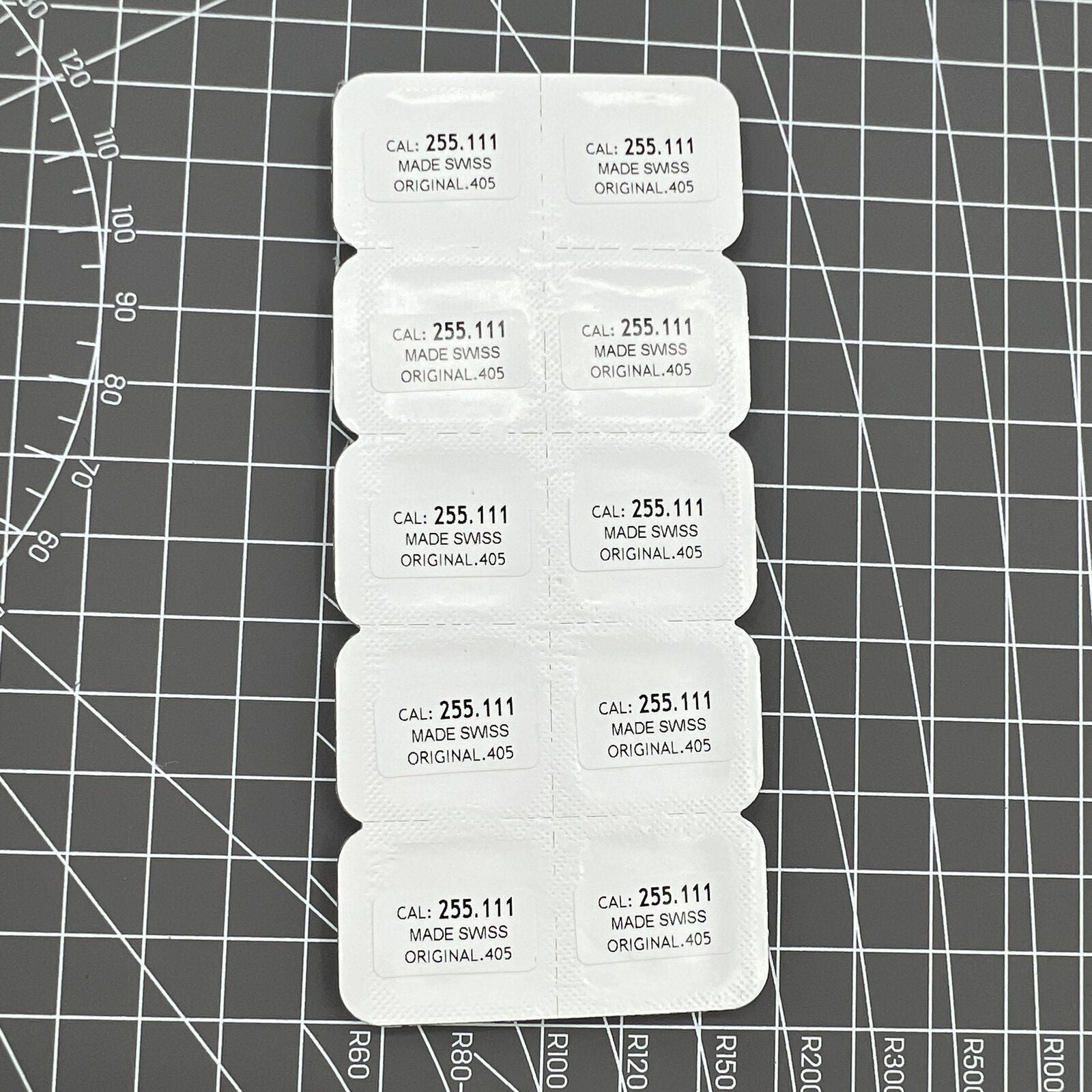 Replacement watch winding stems set for ETA 255.111 movement, compatible with multiple watch brands.