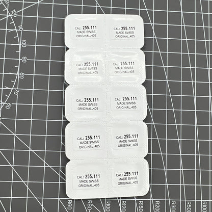 Replacement watch winding stems set for ETA 255.111 movement, compatible with multiple watch brands.