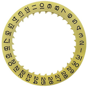 Golden Special Font Date@3 Date Disk Wheel Date Wheel for Miyota 8215 Movement