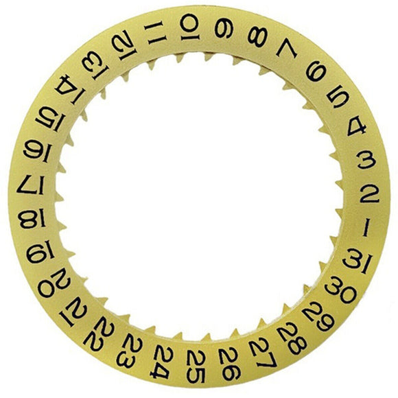 Golden Special Font Date@3 Date Disk Wheel Date Wheel for Miyota 8215 Movement