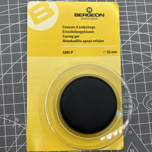 Swiss Made Bergeon 5394-P 53mm case cushion for secure watch handling and protection during repairs.