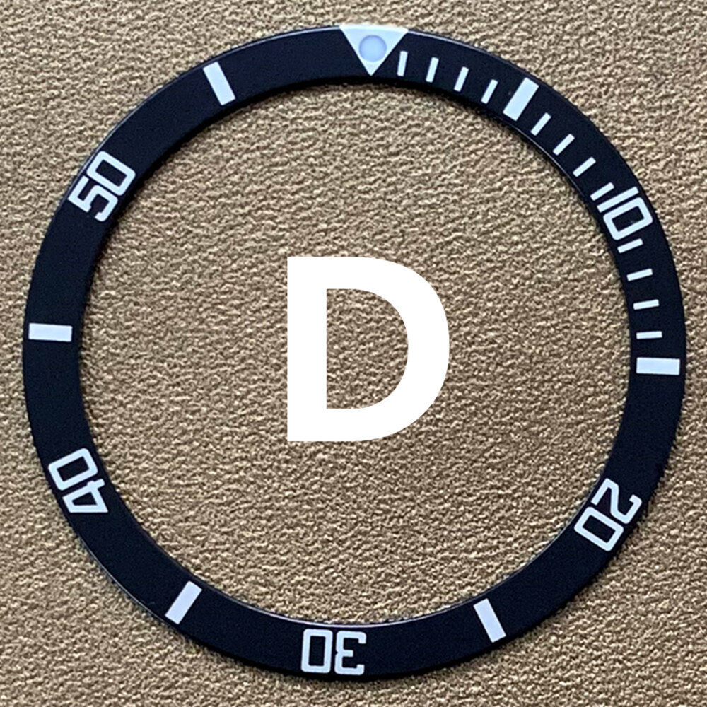 39mm/32mm Grün Blau Schwarz Aluminium Uhr Lünette Einsatz Uhr Teile