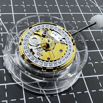 Mechanisches goldenes Uhrwerk ETA2671 mit Datumsanzeige bei 3 Uhr, Ersatz f�r pr�zise Uhren.