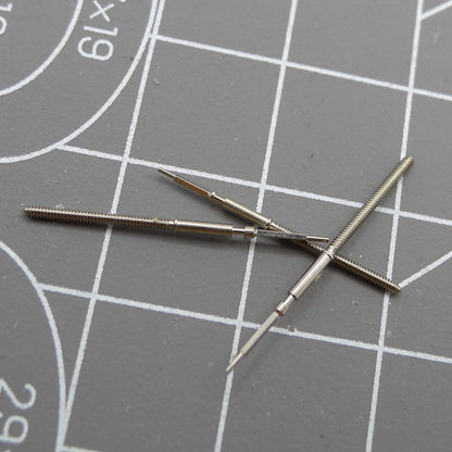 Watch winding stem for Ronda 6003D quartz movement, precise fit for winding and time setting.