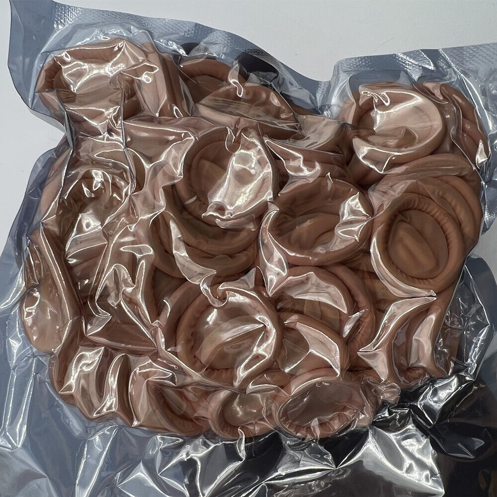 Bergeon rubber finger protection thimble cots, pack of 144, ideal for watchmaking safety and precision.