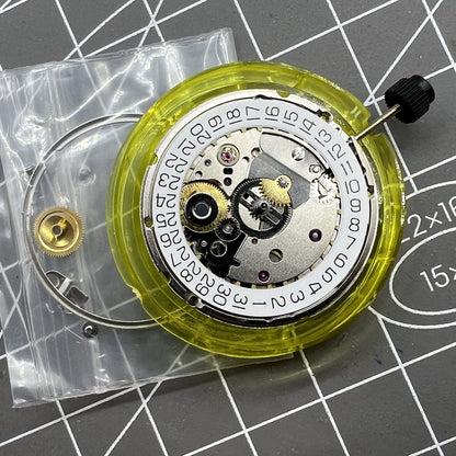 Seagull ST2130 automatic watch movement, silver finish, compatible with ETA 2824, 28800VPH frequency.