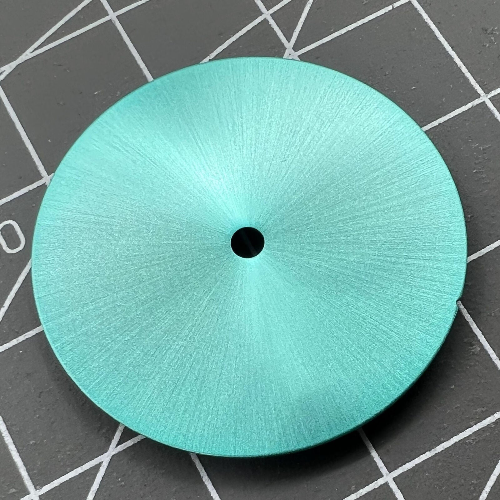 Skype Blue 28.5mm watch dial for NH35 movement, no calendar, shiny finish, premium watch parts C1