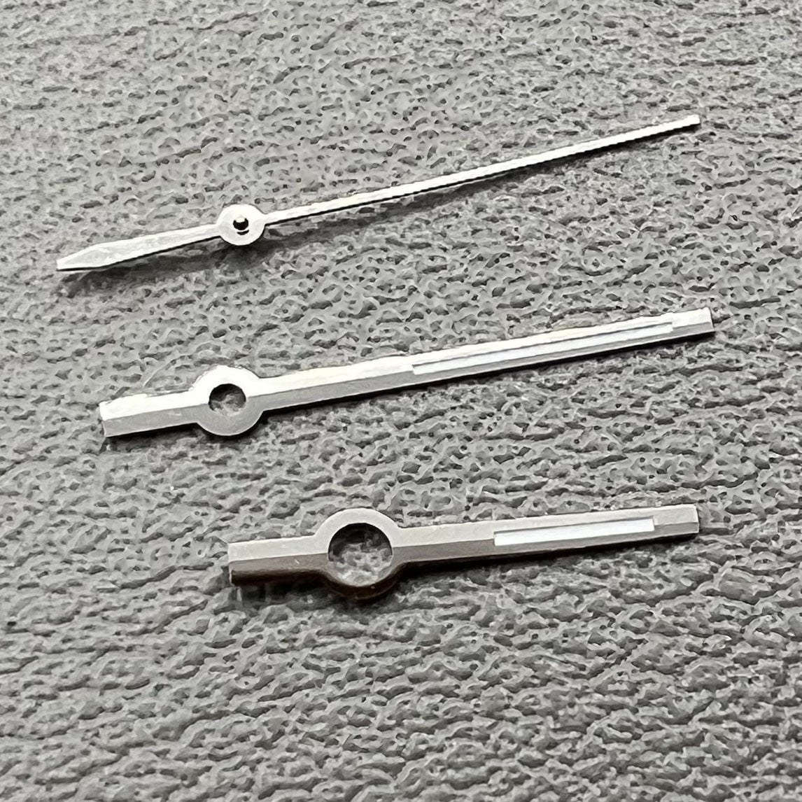 Set of silver hollow watch hands for ETA2836, 2824, 2892A2 movements by Dayjust