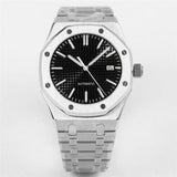 41mm Men's Mechanical Stainless Steel Watch Case + NH35 Movement Sapphire Glass