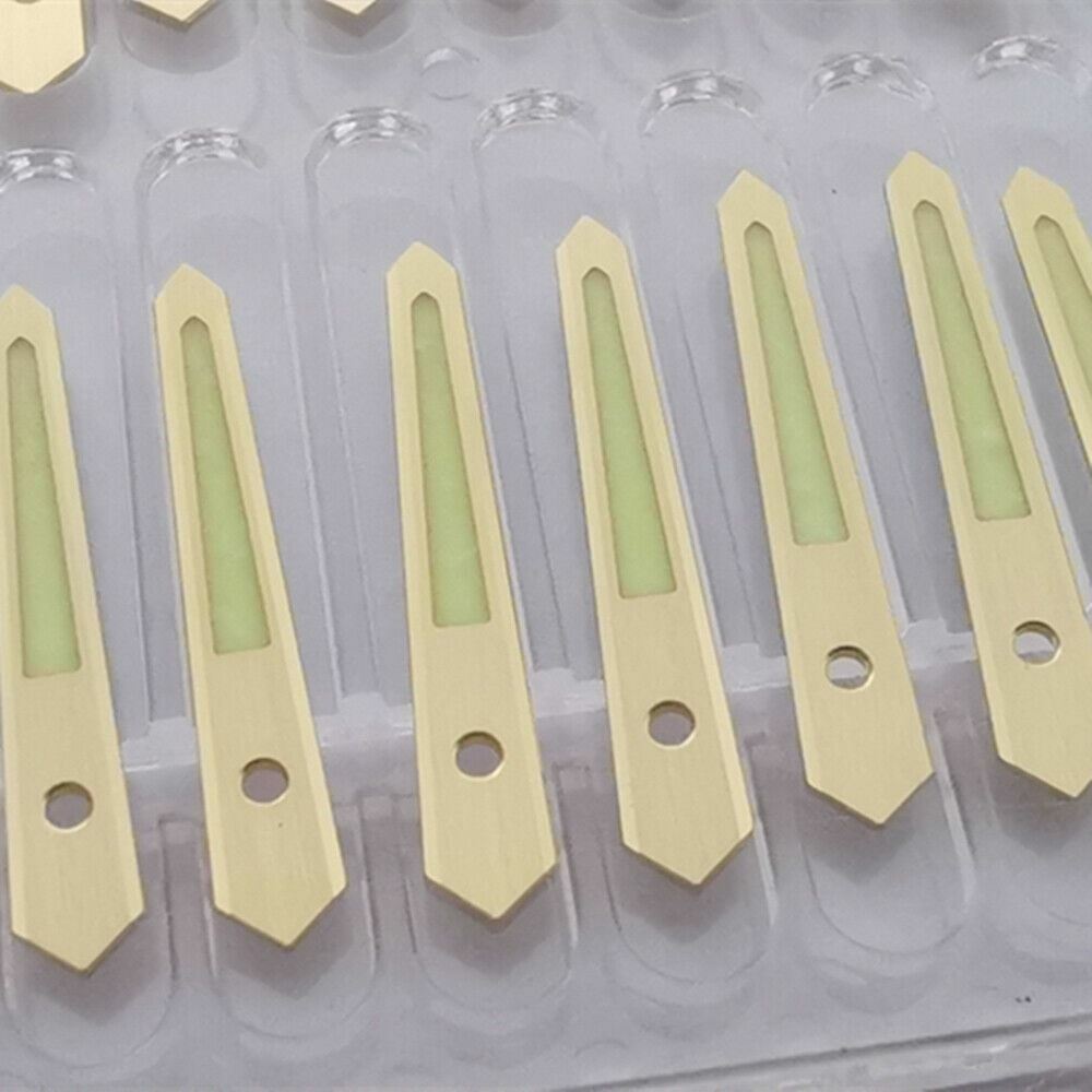 C3 green luminous watch hands set for SKX/SBBN with NH35A/NH36A movement, durable and precise.