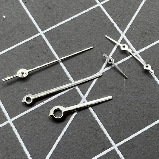 10,5 mm silberner Rand, keine Leuchtmasse, Uhrzeiger für Uhrwerk VX3J, VX9J, VX7J, VX3N, VX9N, VX42 