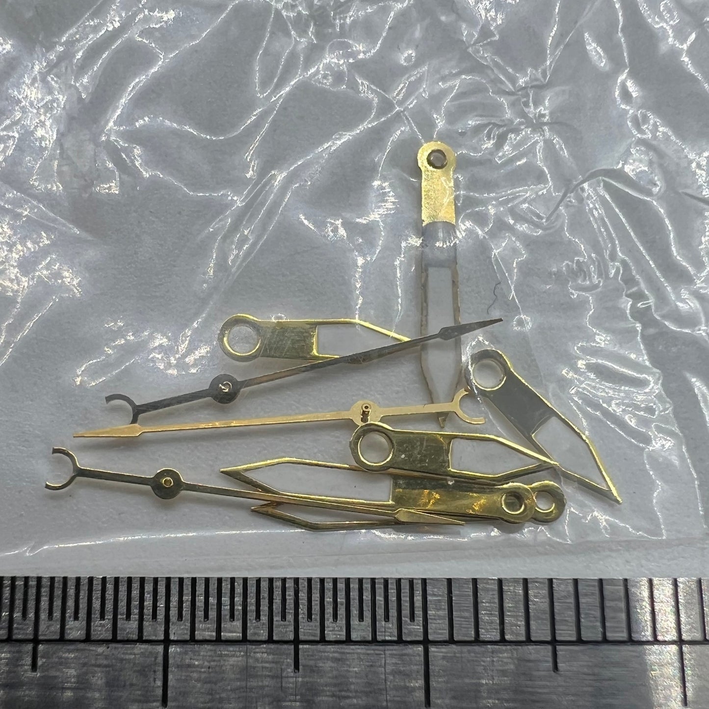 Aiguilles de montre 12 mm, garniture dorée, luminescentes vertes, pour mouvement à quartz Hattori Epson PC32
