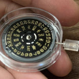 NH36 Japan Crown At 3.0/3.8 Automatic Mechanical Movement Black Dial Golden Font