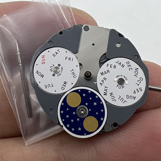 Miyota 6P80 quartz watch movement replacement part for precise timekeeping repairs.