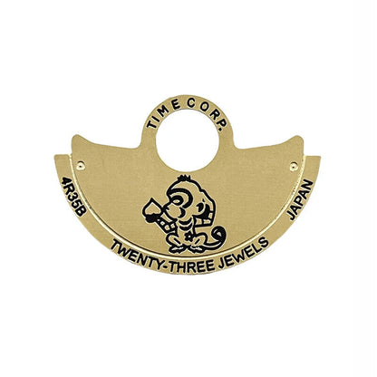 Zodiac Golden Rotor Oscillating Weight Overlay for NH35 NH36 Automatic Movement