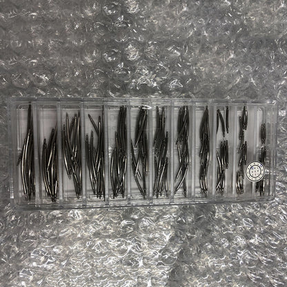 Curve S/S Double Flange Dia 1.5mm Watch Spring Bar Kit 12 Sizes 120PCS/Box