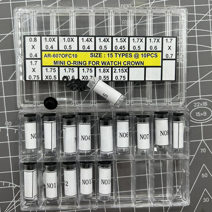 Glass Crystal Waterproof Mini O-ring watch crown seal gasket AR-607OFC10 for secure waterproofing