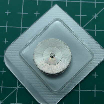 Complete barrel with mainspring for Miyota 9015 movement, generic fit, ideal for watch repairs and upgrades.