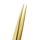 Bergeon 7029-2AM-GF Gold Tweezers Plated Antimagnetic Brass