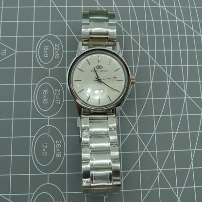 Beijing 36mm manual watch with silver case, nail-shaped markers, classic style wrist accessory.