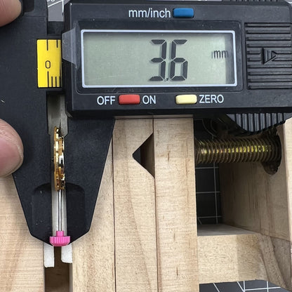 Miyota 9T13 quartz movement with date display at 6 o'clock, precision Japan-made watch accessory.