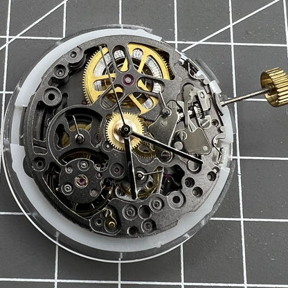 Hohler schwarzer SL4802 Chronograph 41-Juwelen Automatisches mechanisches Uhrwerk