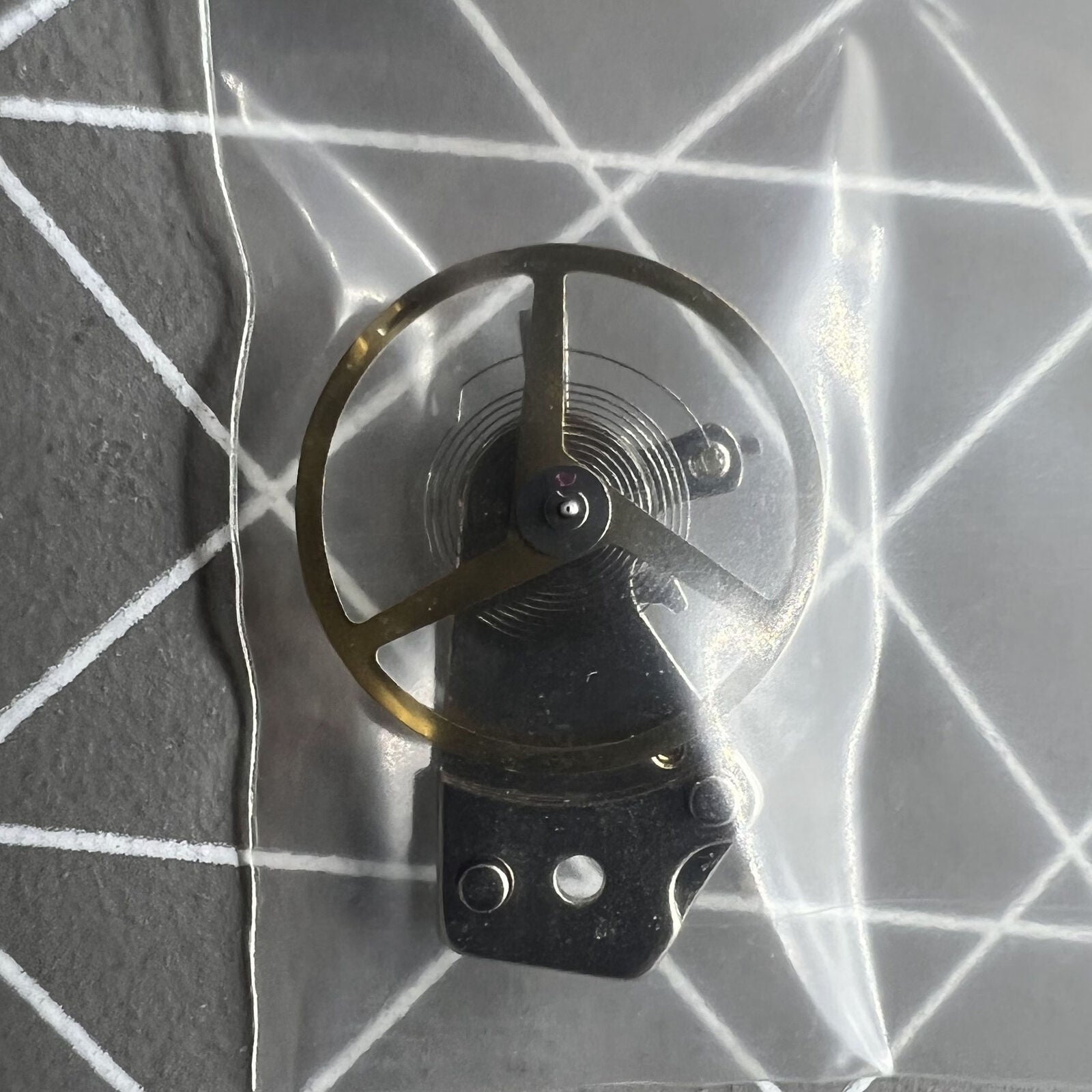 Balance wheel with splint for Dandong 7750 watch movement, 28800Hz precision timing component by Dandong.