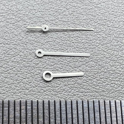 2 Sets Silberfarbene 10mm Zeiger für Miyota 2315 2035 2036 2115 2305 Uhrwerk