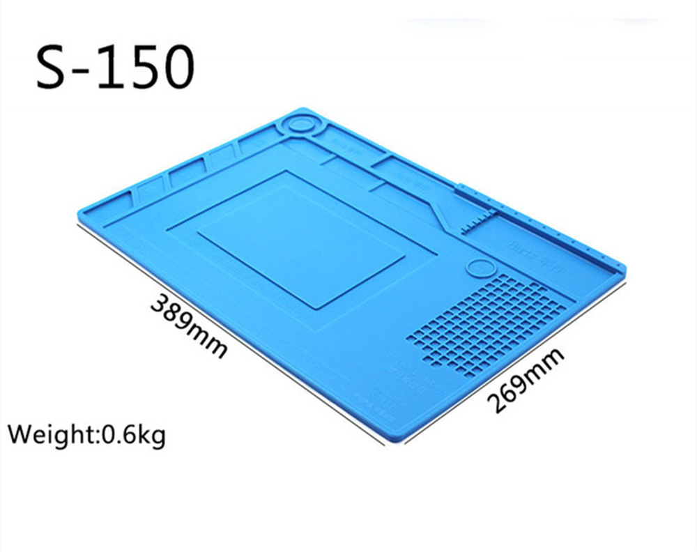 Heat-Resistant Soldering Station Silicon Soldering Mat Work Pad Desk Platform