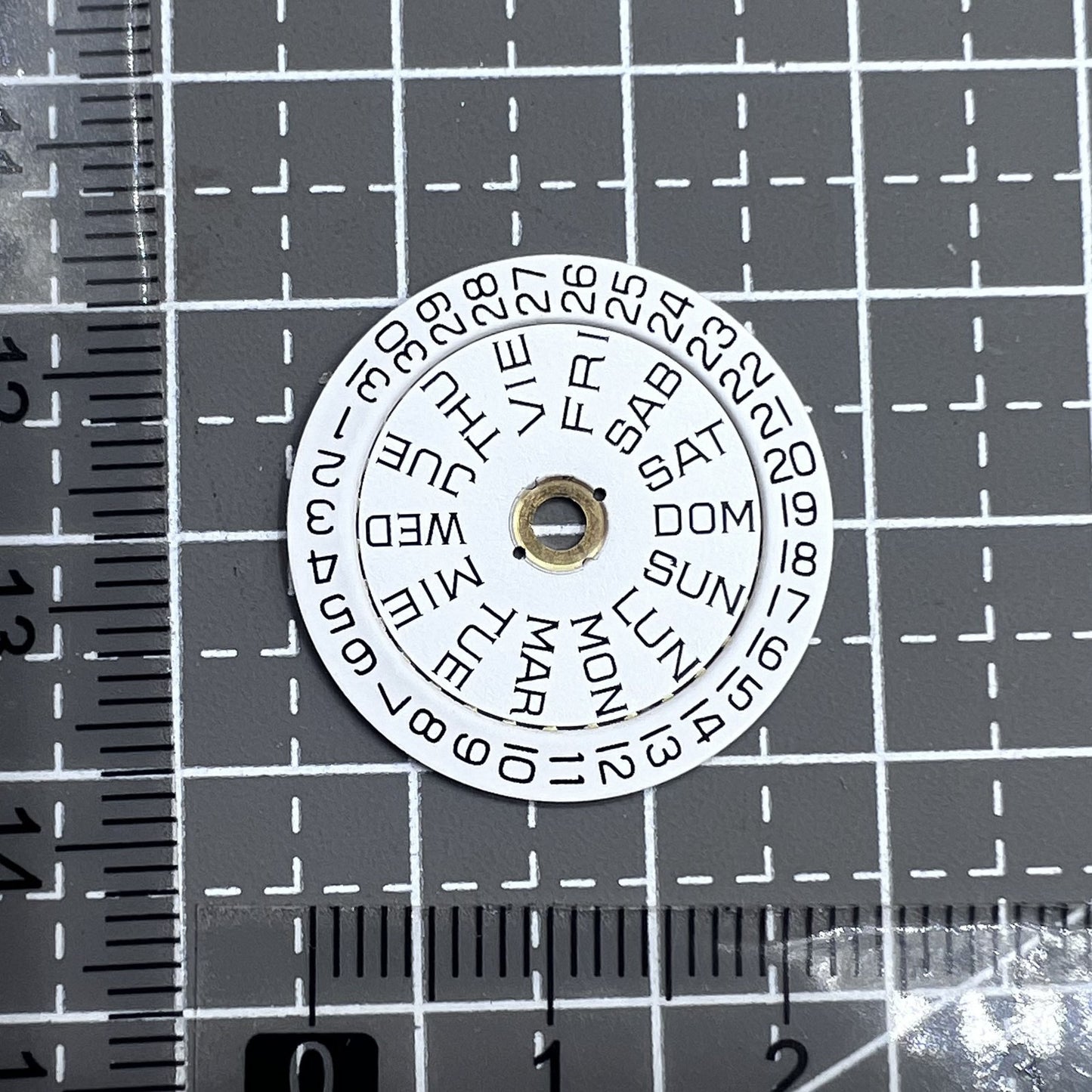 Datum Wochenscheibe Rad Datum Rad für ETA 2846 2836 Uhrwerk 2846-1111