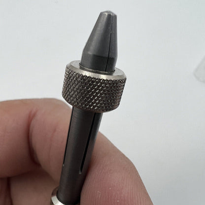 Bergeon 30432 pin vice with slide lock, secure drill and broach holder for precise watchmaking tasks.