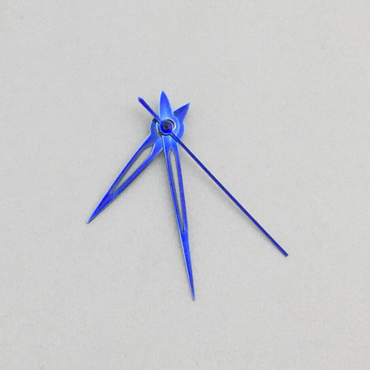 Green luminous watch hands set for NH35A/NH36A movement, size 9x13x13mm, for precise time reading.