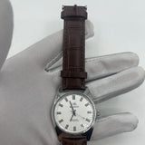 38mm Shanghai Factory Made Manual Mechanical Watch White Dial 3 Hands 19 Jews