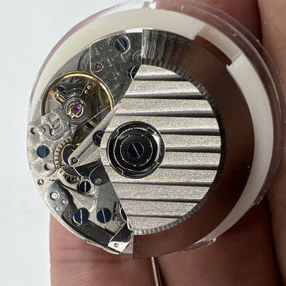 SHANGHAI 7750 black automatic watch accessory showing mechanical movement with day-date display