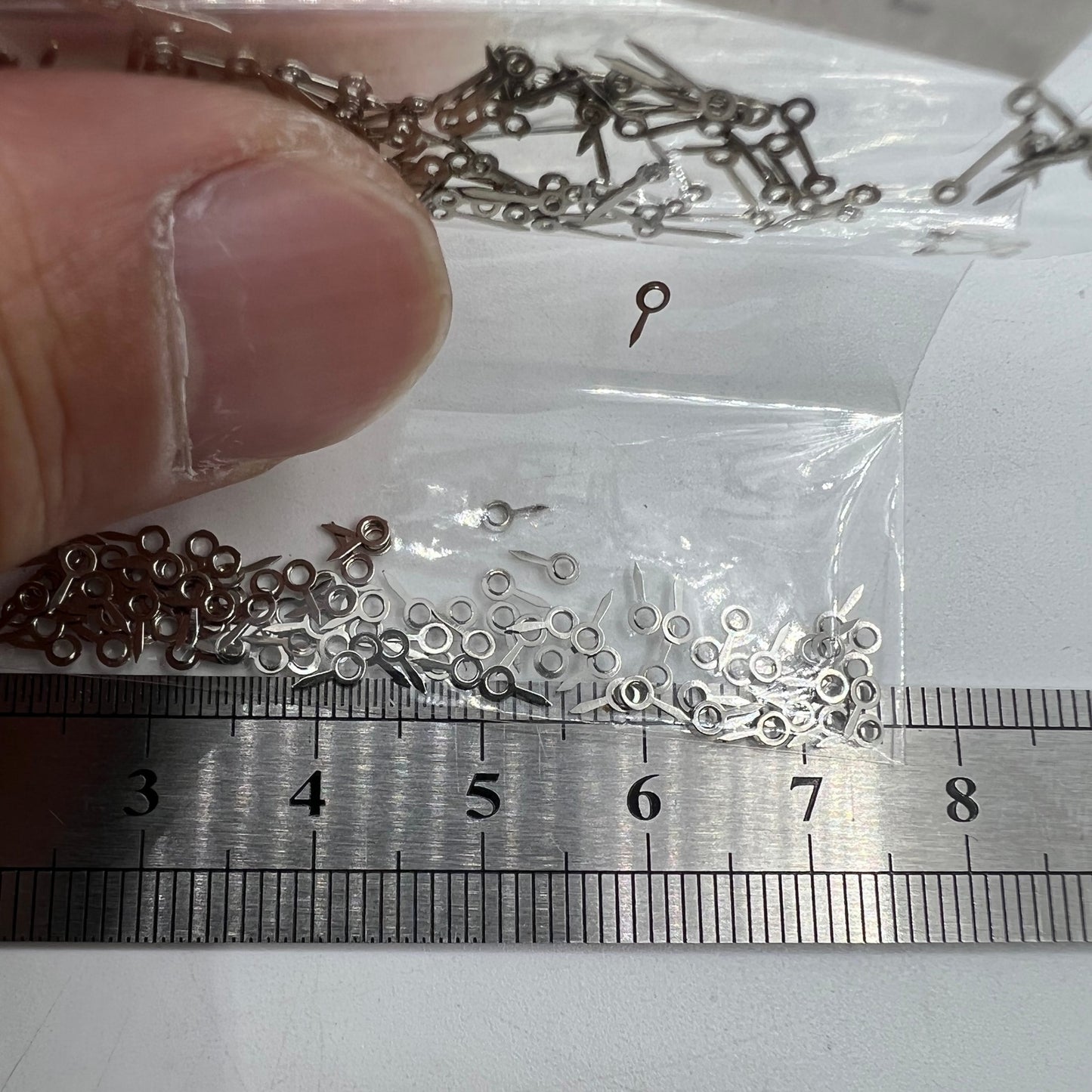 Lot de 100 aiguilles de seconde de 5 mm argentées pour mouvement à quartz Miyota 2035 